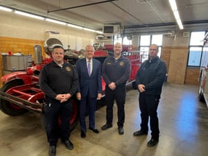 Senator Jerry Moran Pays Visit to Salina Fire Department