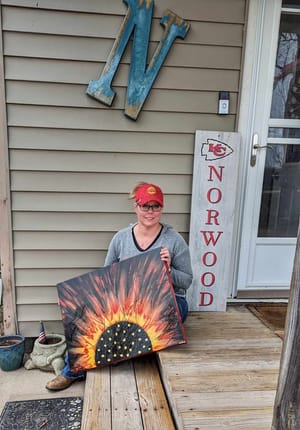 Local Artist's Unique Painting Finds Home in Chiefs Family