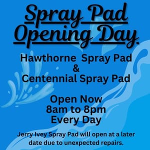Spray Pads Open