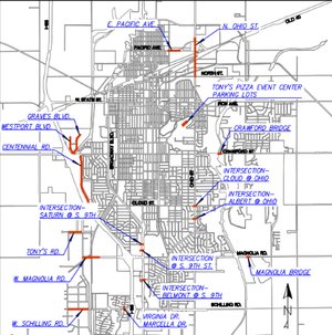 Pavement Marking Project this Week