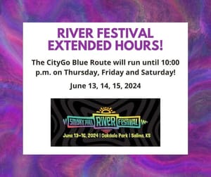 CityGo Extends Service for River Festival