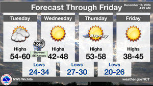 Rollercoaster Temperatures and Possible Showers This Week