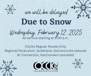 OCCK Transportation Modifies Services Due To Winter Weather