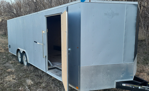Abandoned Cargo Trailer Found on South Gypsum Valley Road