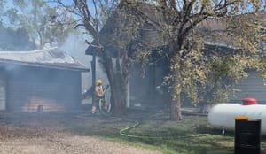 Fire Destroys Garage, Damages Home on South Lightville Road