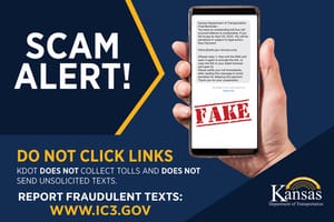 KDOT Warns Public Of 'Smishing' Scam Again