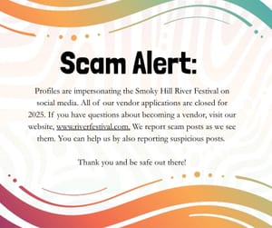 Festival Officials Warn of Scam Profiles Posing as Smoky Hill River Festival