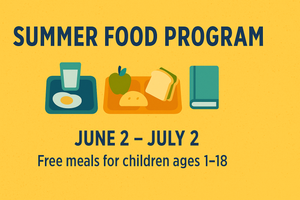 Summer Food Program Begins June 2