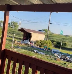BREAKING: Vehicle Leaves I-135, Crashes Into Salina Home on Harold Avenue