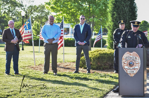 Commissioner Jerry Ivey Jr. and Other City Leaders Honor Fallen Heroes at Peace Officer Memorial