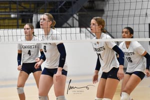 Sacred Heart Volleyball Teams Fall to Ellsworth