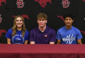 Salina Central Celebrates Three Student-Athletes on Signing Day